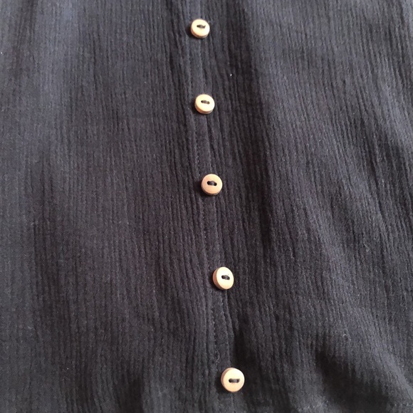 πHP! Black Tank Top with Buttons - Picture 5 of 8